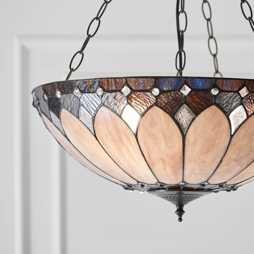 Endon 63976 - BROOKLYN Chandelier 3xE27/60W/230V Ø 50 cm