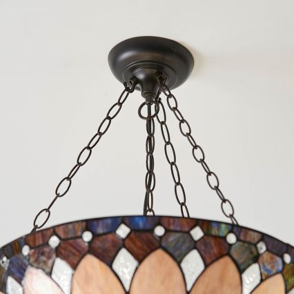 Endon 63976 - BROOKLYN Chandelier 3xE27/60W/230V Ø 50 cm