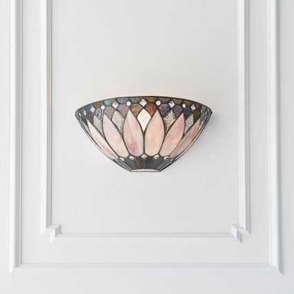 Endon 63983 - Tiffany BROOKLYN Wall Light 1xE14/40W/230V