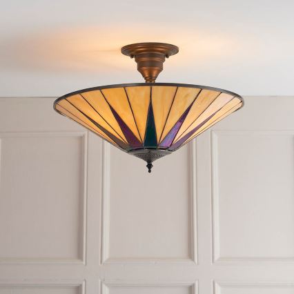 Endon 64043 - Surface-mounted chandelier DARK STAR 3xE27/60W/230V d. 49 cm