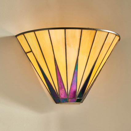 Endon 64046 - Tiffany DARK STAR Wall Light 1xE14/40W/230V