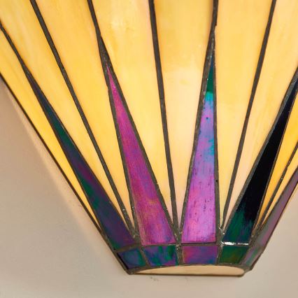 Endon 64046 - Tiffany DARK STAR Wall Light 1xE14/40W/230V