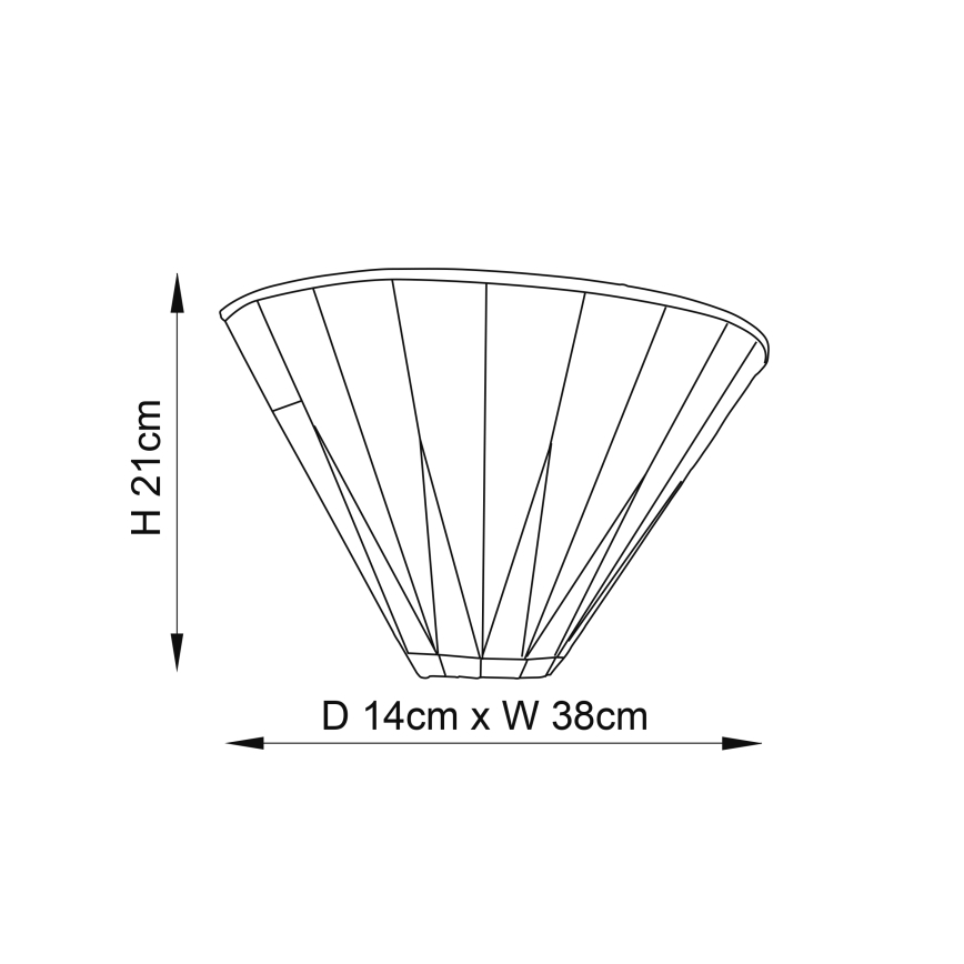 Endon 64046 - Tiffany DARK STAR Wall Light 1xE14/40W/230V