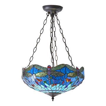 Endon 64075 - DRAGONFLY Chain-Hung Chandelier 3xE27/60W/230V Ø 41 cm