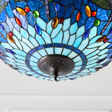 Endon 64075 - DRAGONFLY Chain-Hung Chandelier 3xE27/60W/230V Ø 41 cm