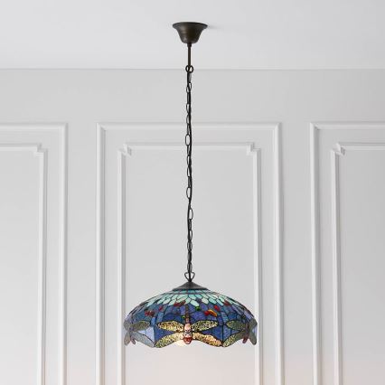 Endon 64080 - DRAGONFLY chain-hung chandelier 3xE27/60W/230V Ø 41 cm