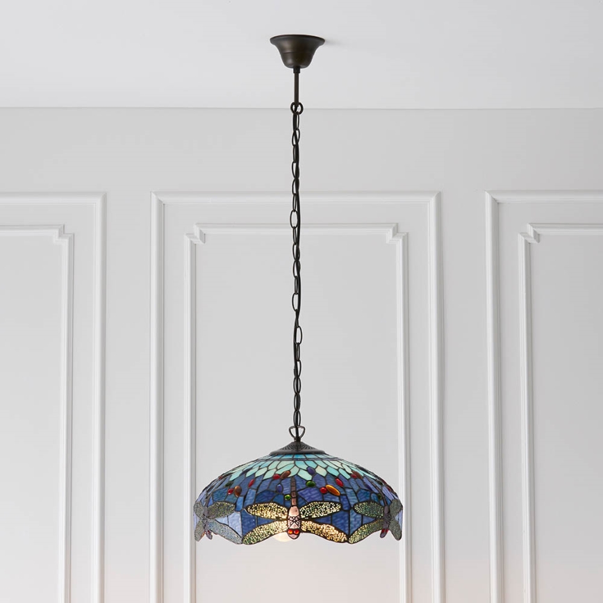 Endon 64080 - DRAGONFLY chain-hung chandelier 3xE27/60W/230V Ø 41 cm