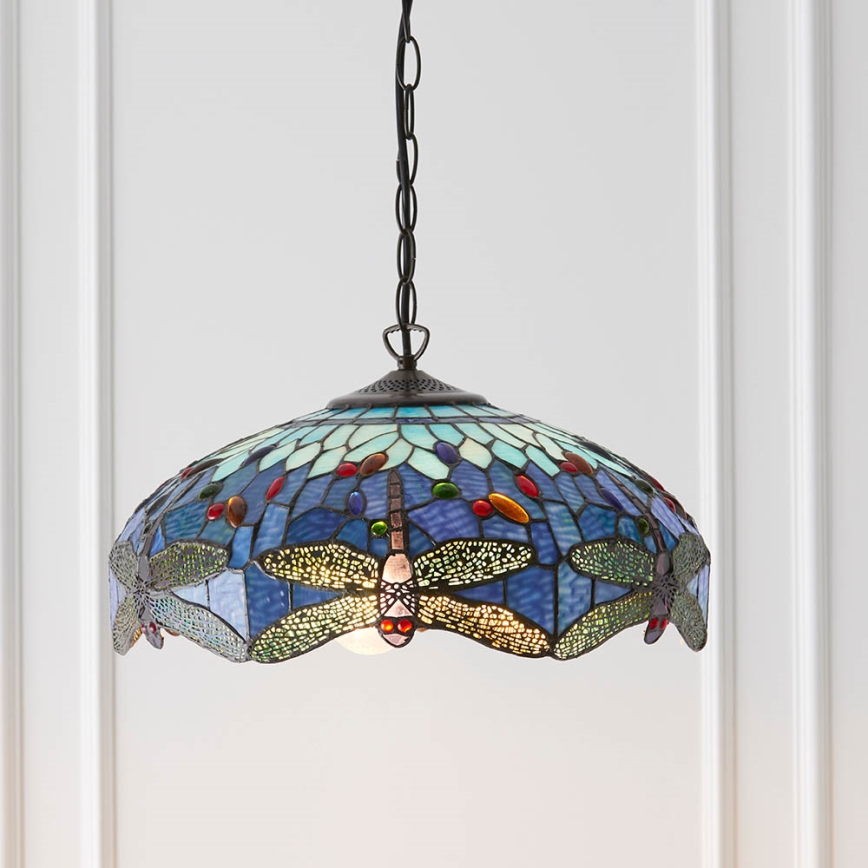 Endon 64080 - DRAGONFLY chain-hung chandelier 3xE27/60W/230V Ø 41 cm