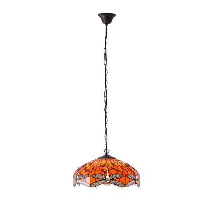 Endon 64081 - Chain-hung Tiffany DRAGONFLY chandelier 3xE27/60W/230V Ø 41 cm