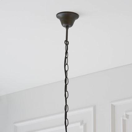 Endon 64082 - Tiffany DRAGONFLY chain-suspended chandelier, 3 x E27 (max. 60 W each), 230 V, diameter 50 cm