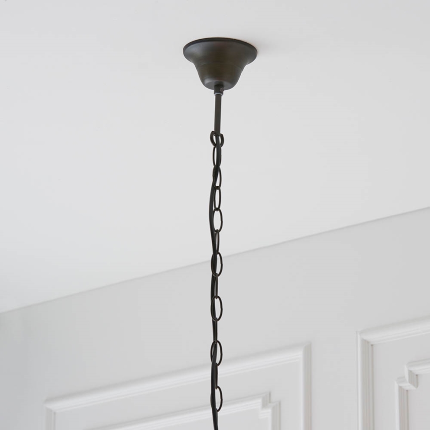 Endon 64082 - Tiffany DRAGONFLY chain-suspended chandelier, 3 x E27 (max. 60 W each), 230 V, diameter 50 cm