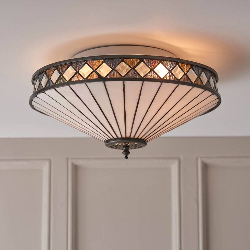 Endon 64145 - Ceiling light FARGO 2xE27/60W/230V d. 41,5 cm