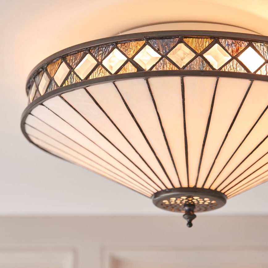 Endon 64145 - Ceiling light FARGO 2xE27/60W/230V d. 41,5 cm