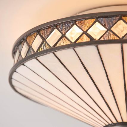 Endon 64145 - Ceiling light FARGO 2xE27/60W/230V d. 41,5 cm