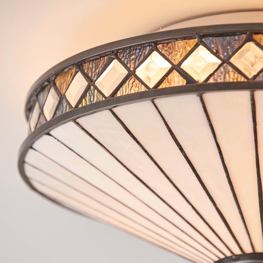 Endon 64145 - Ceiling light FARGO 2xE27/60W/230V d. 41,5 cm