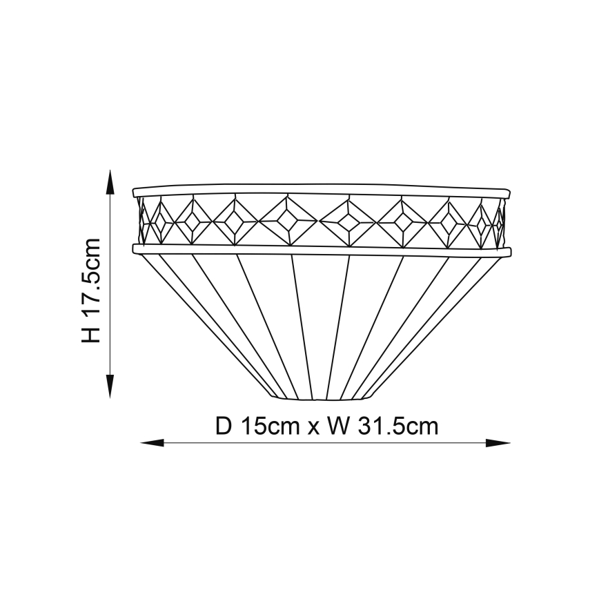 Endon 64149 - Wall light FARGO 1xE14/40W/230V