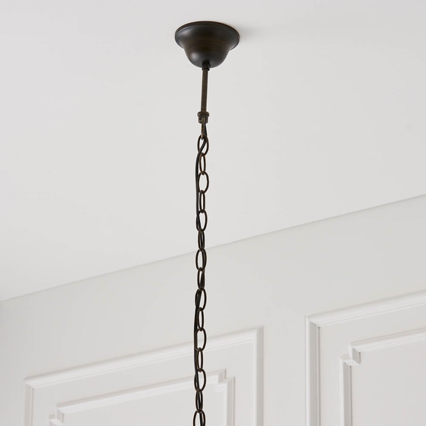 Endon 64162 - HECTOR Tiffany Chain Pendant Light 1xE27/60W/230V Ø 40 cm