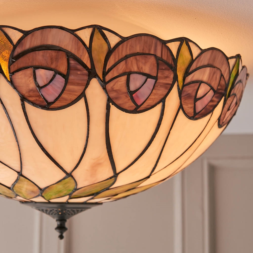 Endon 64173 - Ceiling light HUTCHINSON 2xE27/60W/230V d. 50 cm