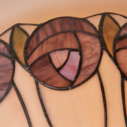 Endon 64173 - Tiffany Ceiling Light HUTCHINSON 2xE27/60W/230V diameter 50 cm