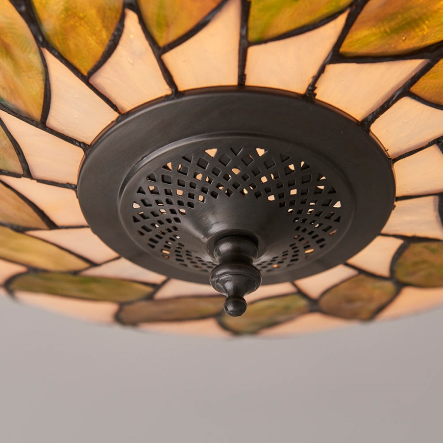 Endon 64173 - Tiffany Ceiling Light HUTCHINSON 2xE27/60W/230V diameter 50 cm