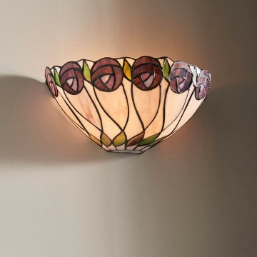 Endon 64178 - Tiffany HUTCHINSON Wall Light 1xE14/40W/230V