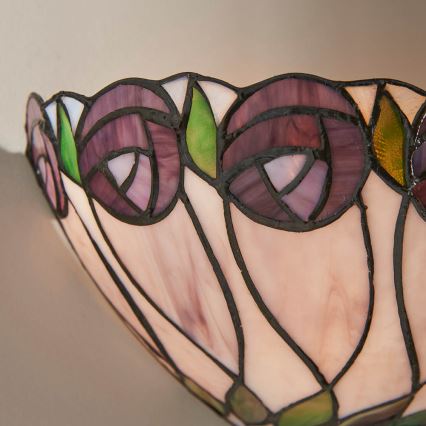 Endon 64178 - Tiffany HUTCHINSON Wall Light 1xE14/40W/230V