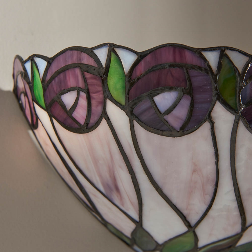 Endon 64178 - Tiffany HUTCHINSON Wall Light 1xE14/40W/230V