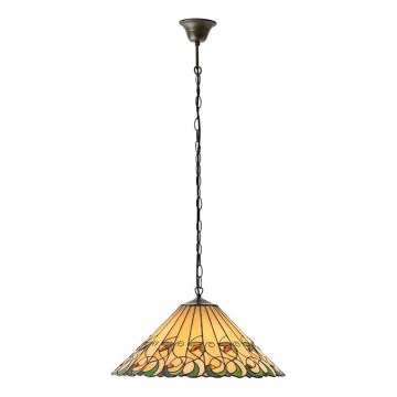 Endon 64194 - Tiffany JAMELIA Chain Chandelier 3xE27/60W/230V, diameter 50 cm