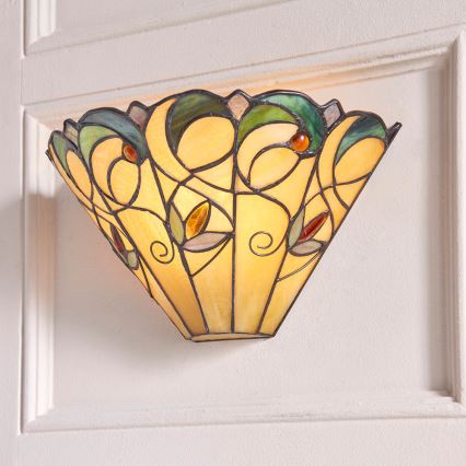 Endon 64198 - Tiffany JAMELIA Wall Light 1xE14/40W/230V