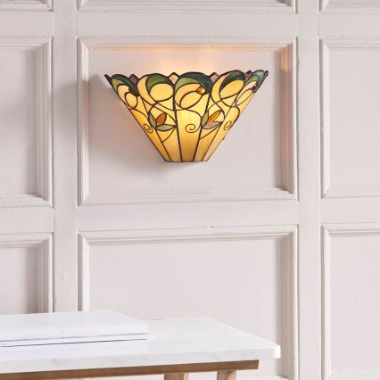 Endon 64198 - Tiffany JAMELIA Wall Light 1xE14/40W/230V