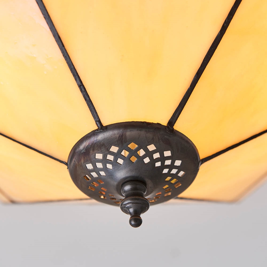 Endon 64284 - Tiffany NEVADA ceiling light 2xE27/60W/230V, Ø 40 cm