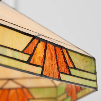 Endon 64285 - Tiffany NEVADA Chain-Hung Chandelier 1xE27/60W/230V Ø 35 cm