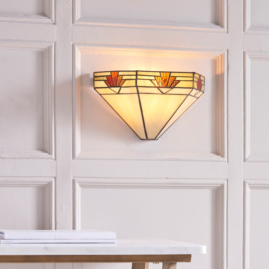 Endon 64288 - Tiffany NEVADA Wall Sconce 1xE14/40W/230V