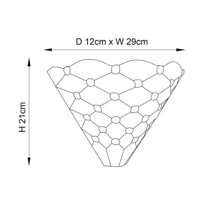 Endon 64302 - Tiffany PEARL Wall light 1xE14/40W/230V