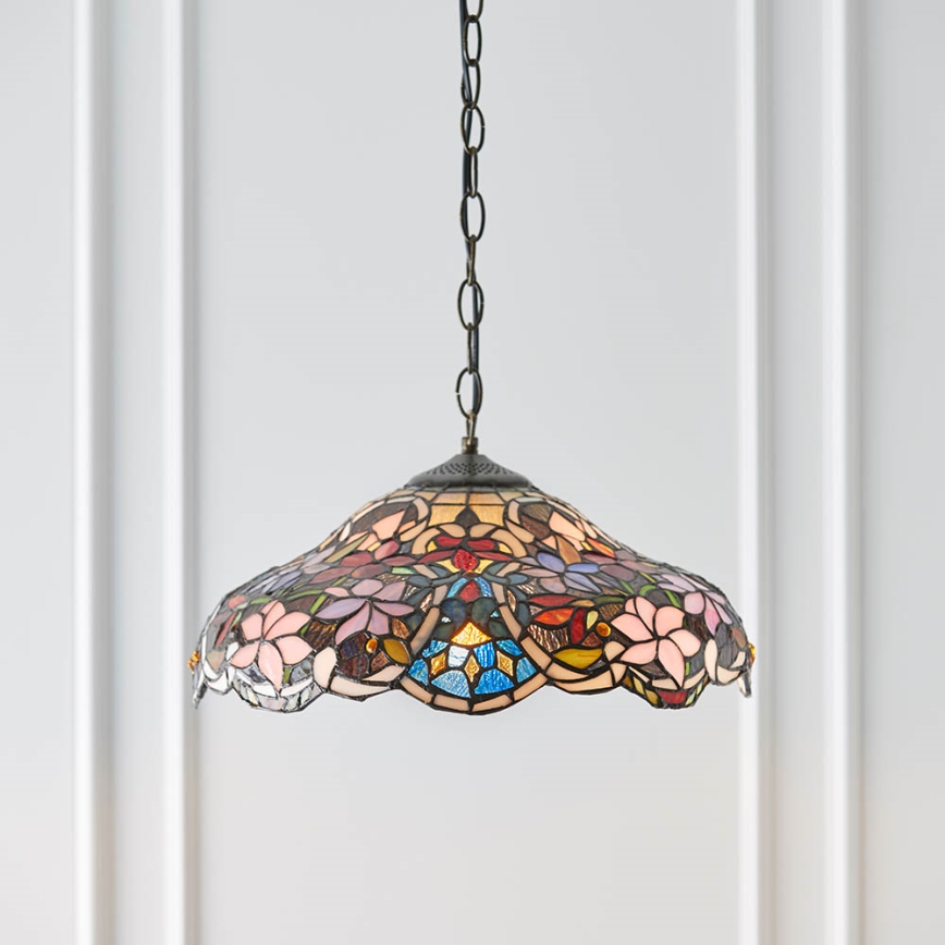 Endon 64325 - SULLIVAN Chain-Hung Chandelier 1xE27/60W/230V Ø 40 cm