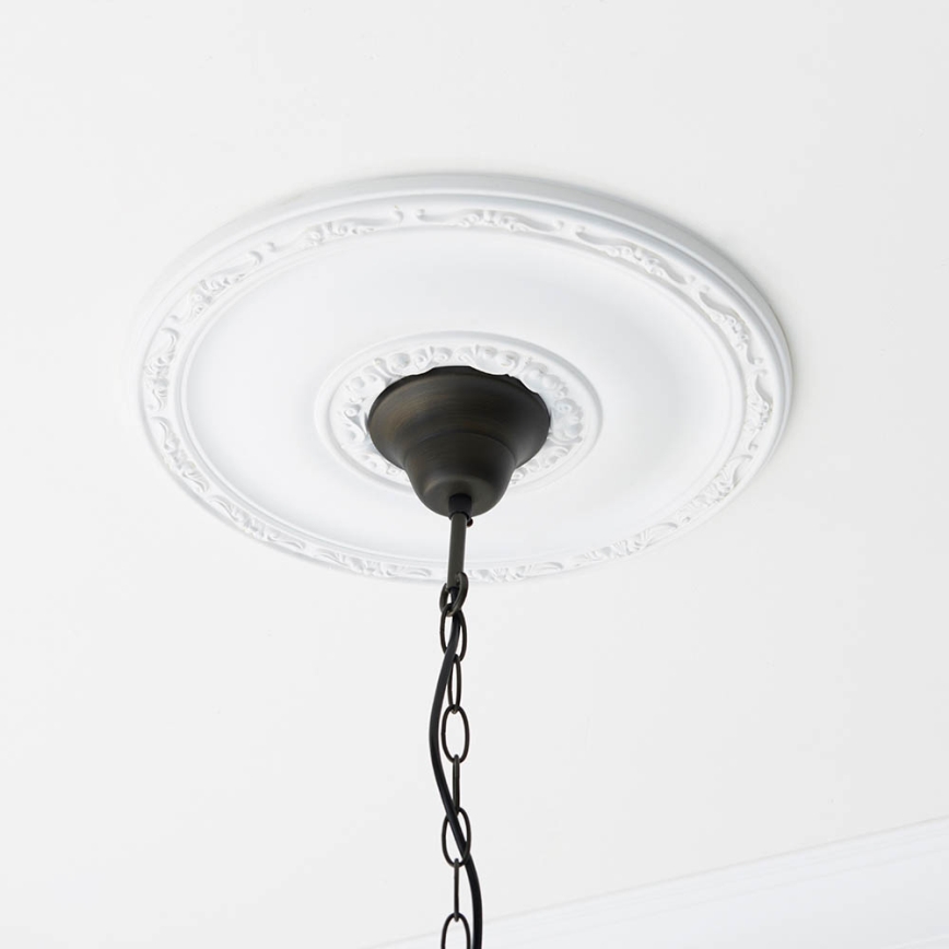 Endon 64385 - Tiffany WILLOW chain-hung chandelier, 1xE27/60W/230V, Ø 35 cm