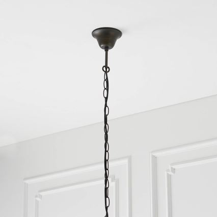 Endon 66148 - Chain-hung Tiffany DRAGONFLY chandelier 3×E27/60W/230V, Ø 50 cm