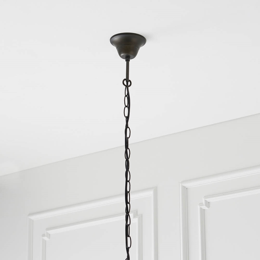 Endon 66148 - Chain-hung Tiffany DRAGONFLY chandelier 3×E27/60W/230V, Ø 50 cm