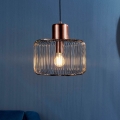 Endon 68986 - NICOLA Cable Pendant Light 1xE27/40W/230V, Copper