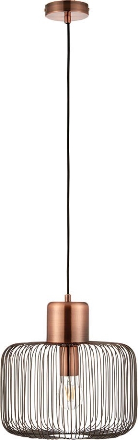 Endon 68986 - NICOLA Cable Pendant Light 1xE27/40W/230V, Copper