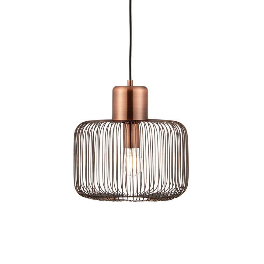 Endon 68986 - NICOLA Cable Pendant Light 1xE27/40W/230V, Copper