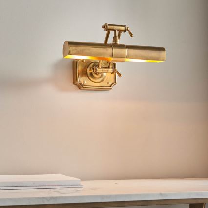 Endon 69832 - WINCHESTER picture light 2xE14/6W/230V 35,5 cm brass