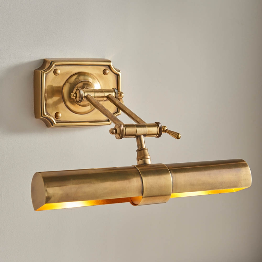 Endon 69832 - WINCHESTER picture light 2xE14/6W/230V 35,5 cm brass