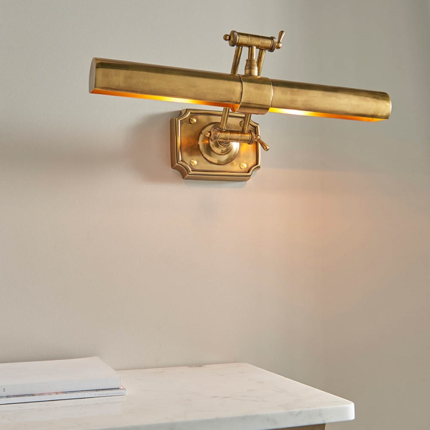 Endon 69833 - WINCHESTER Picture Light, 2 x E14 (6W), 230V, 51 cm, Brass
