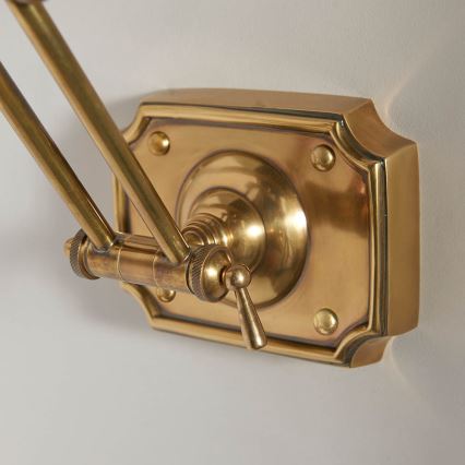 Endon 69833 - WINCHESTER Picture Light, 2 x E14 (6W), 230V, 51 cm, Brass