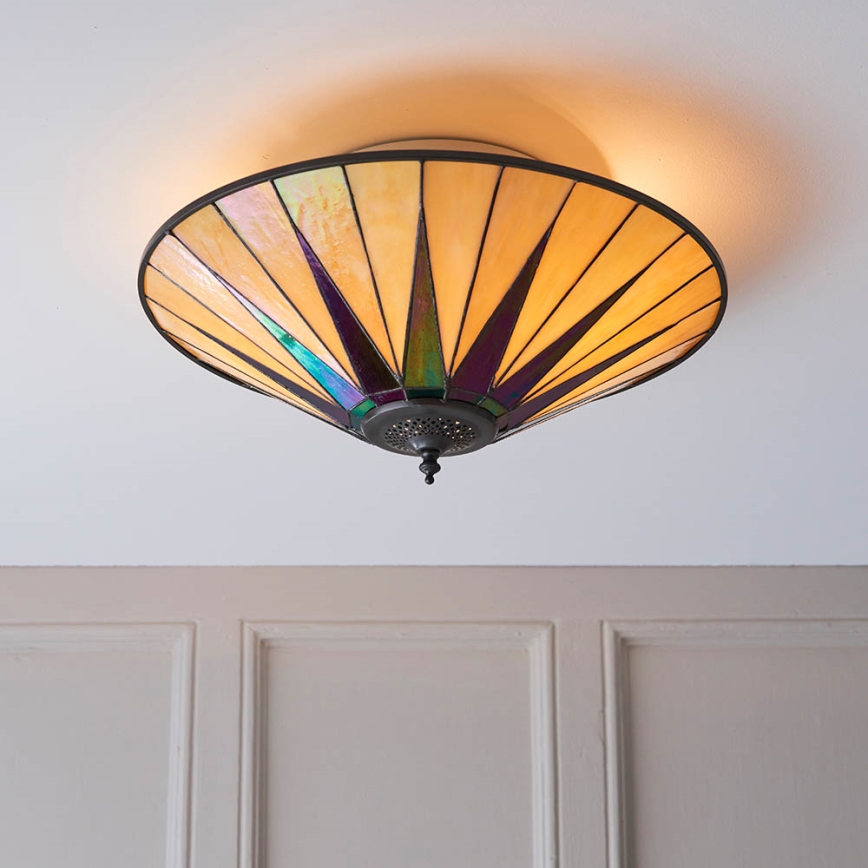 Endon 70240 - Ceiling light DARK STAR 2xE27/40W/230V d. 49 cm