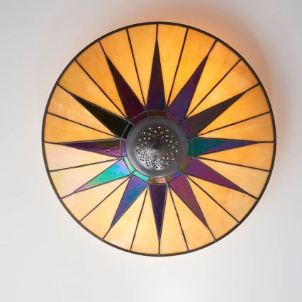 Endon 70240 - Ceiling light DARK STAR 2xE27/40W/230V d. 49 cm
