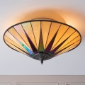 Endon 70240 - Ceiling light Tiffany DARK STAR 2xE27/40W/230V dia. 49 cm