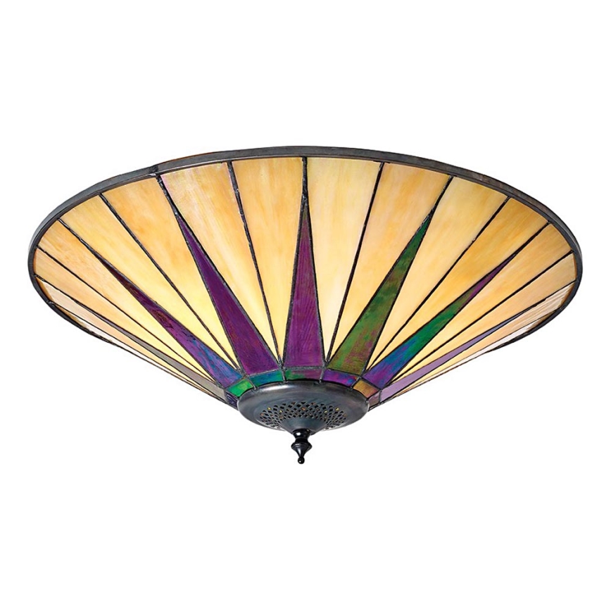 Endon 70240 - Ceiling light Tiffany DARK STAR 2xE27/40W/230V dia. 49 cm