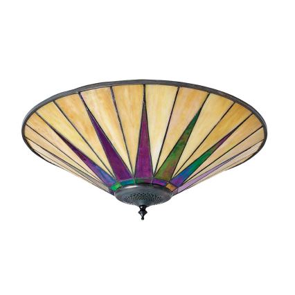 Endon 70240 - Ceiling light Tiffany DARK STAR 2xE27/40W/230V dia. 49 cm